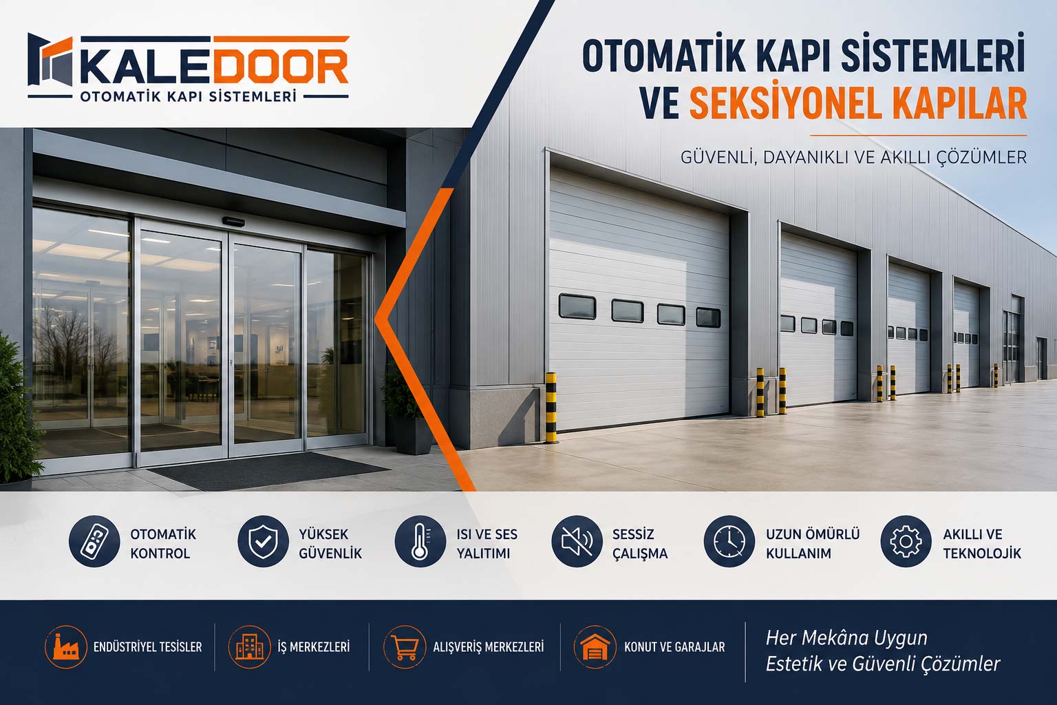 Otomatik Kapı Sistemleri ve Seksiyonel Kapılar